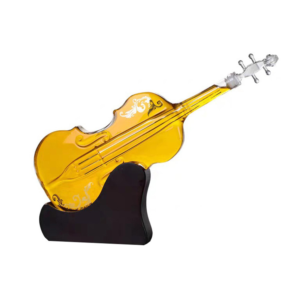 Popular business gift violin shaped whisky wine decanter-1 Popular business gift violin shaped whisky wine decanter
